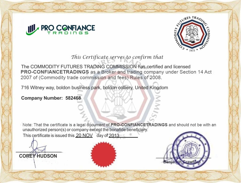  eztrades Certificate